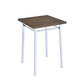 Nadie Oak & Chrome Bar Table Model 72595 By ACME Furniture